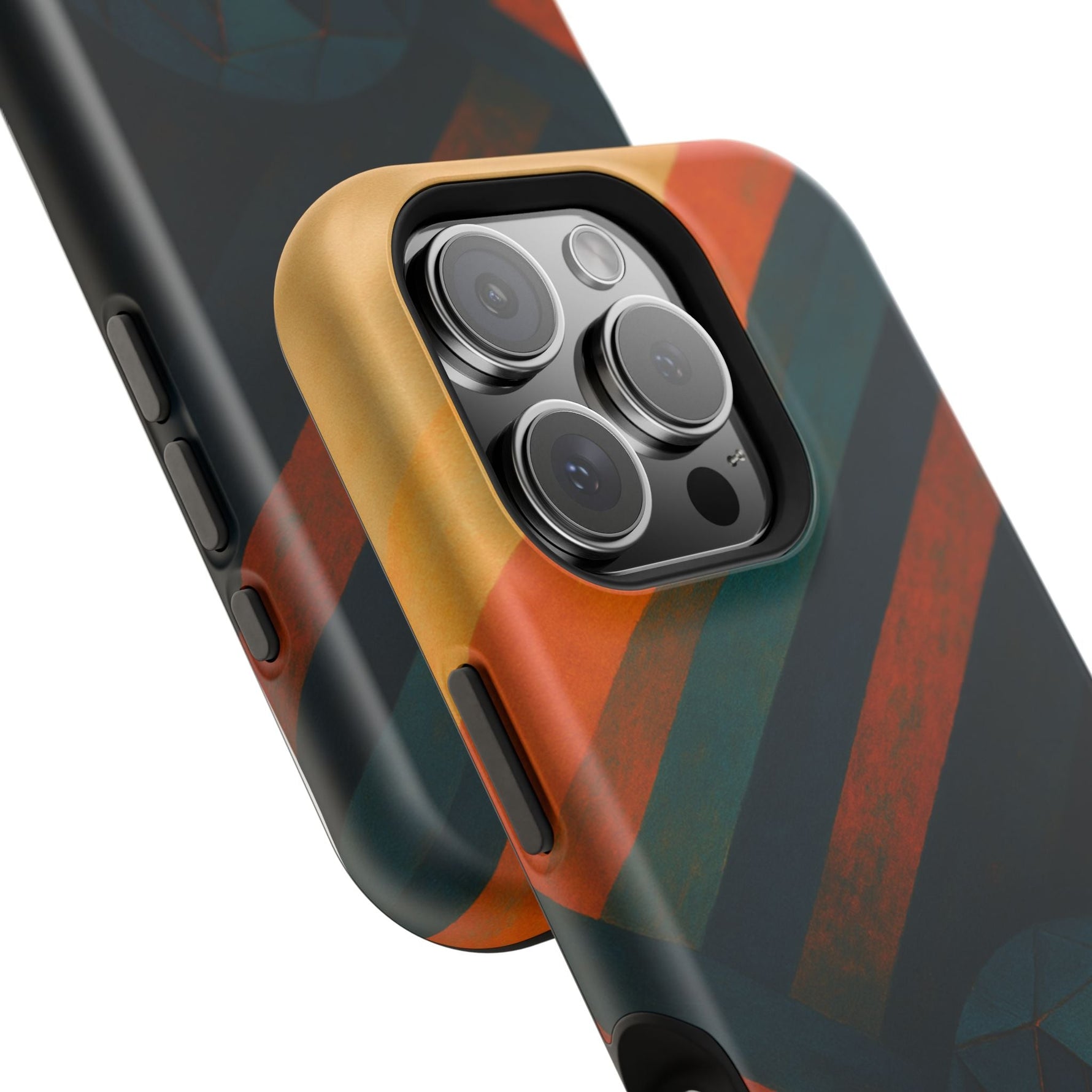 “Geometry of Becoming” Abstract iPhone MagSafe Case — Magnetic Impact-Resistant