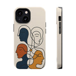 "Connected Lines" Minimalist iPhone Case — MagSafe, Magnetic Impact-Resistant  Shamo's iPhone 13 Mini / Matte