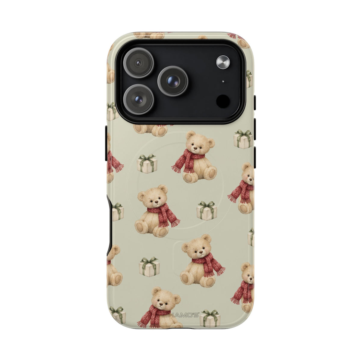 Teddy Bear on Holidays iPhone Magnetic Case with MagSafe