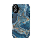 Blue Agate Marble iPhone Case —with MagSafe - Shamo's