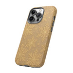 Golden Snowflake Holiday iPhone Case  Shamo's