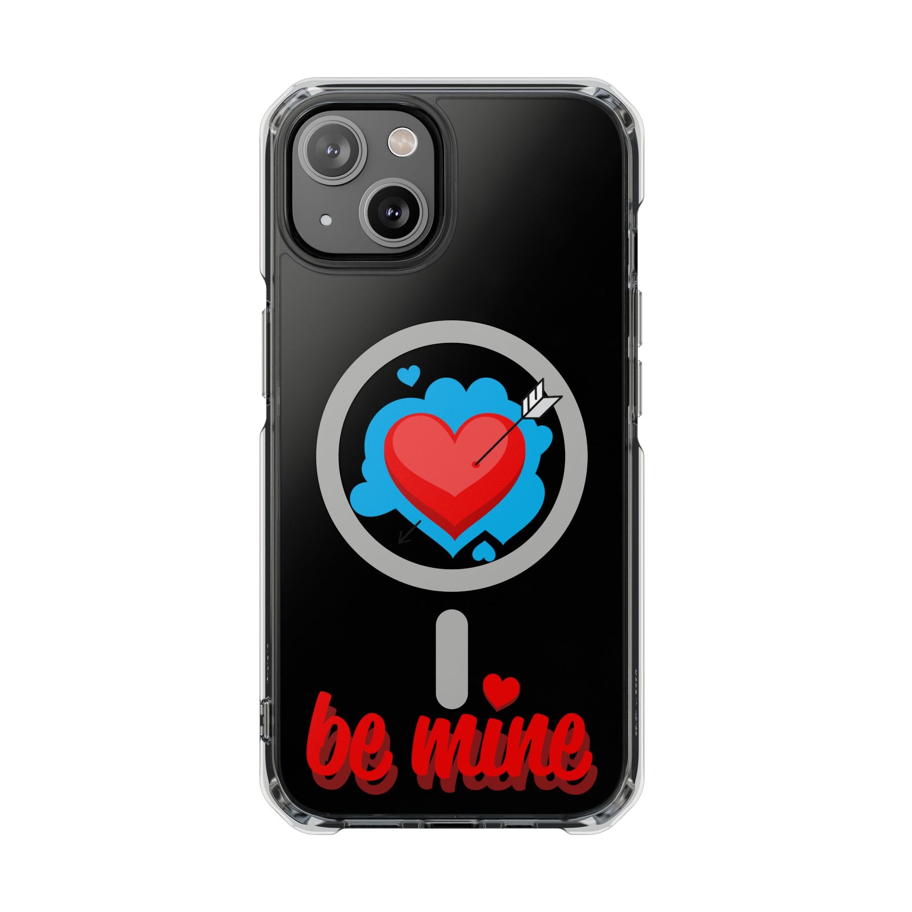 MagSafe-Compatible Clear Phone Case — "Be Mine Love Edition" - iPhone 14 - Shamo's
