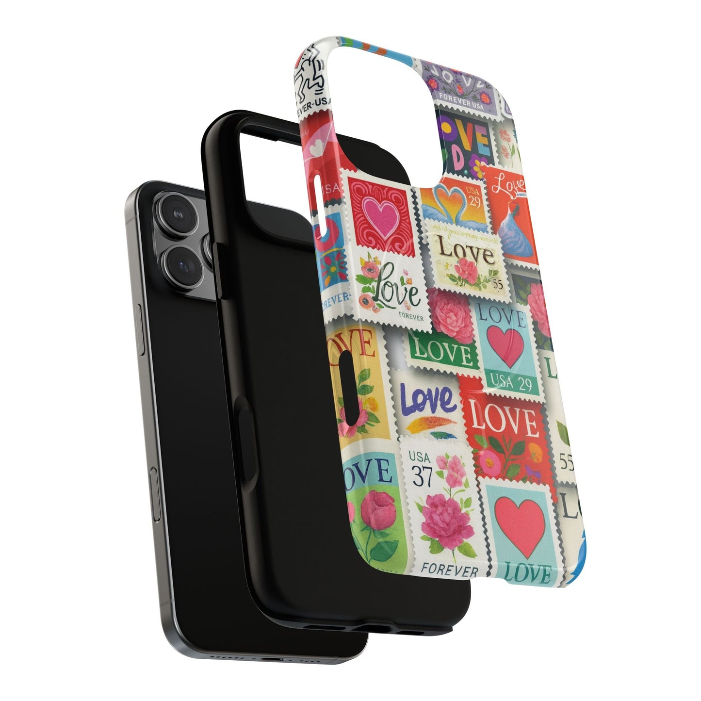 Vintage Romantic Love Stamp iPhone Case | Tough Protection + MagSafe  Shamo's
