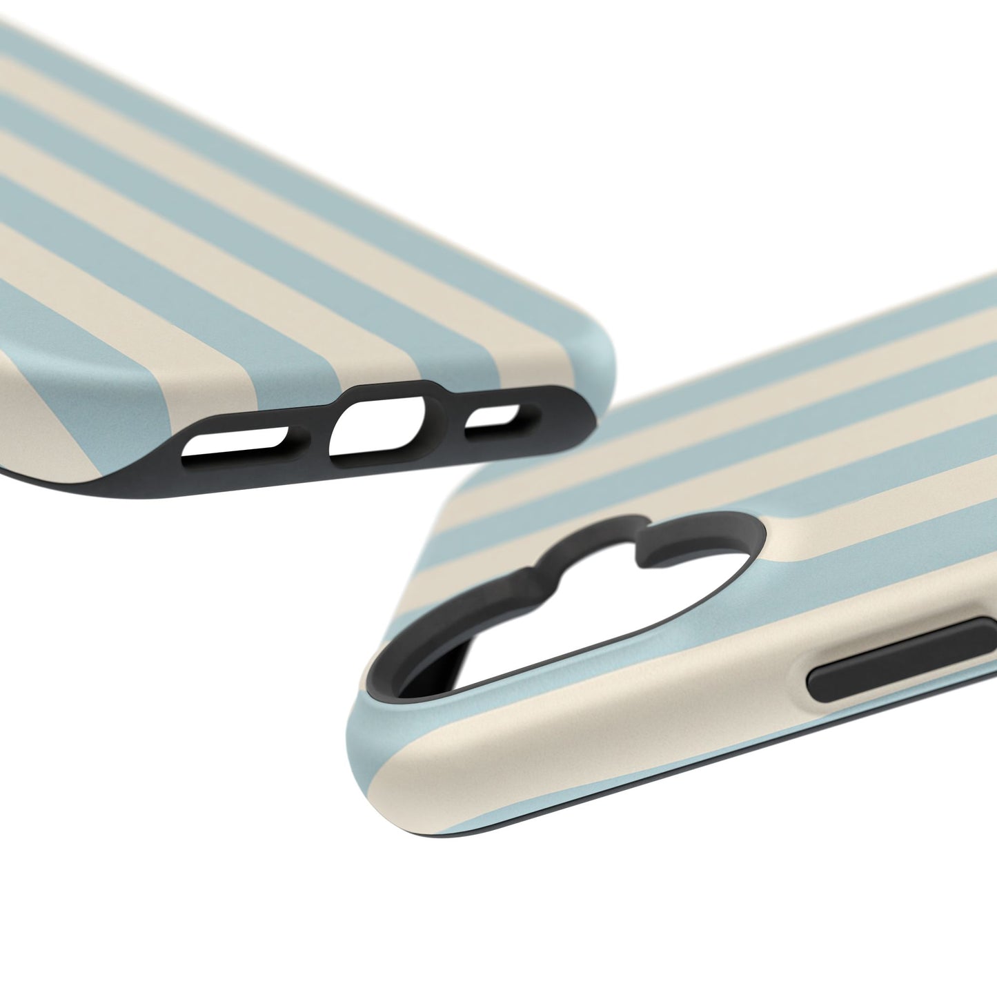 Blue Strips Pattern iPhone Case Compatible with MagSafe