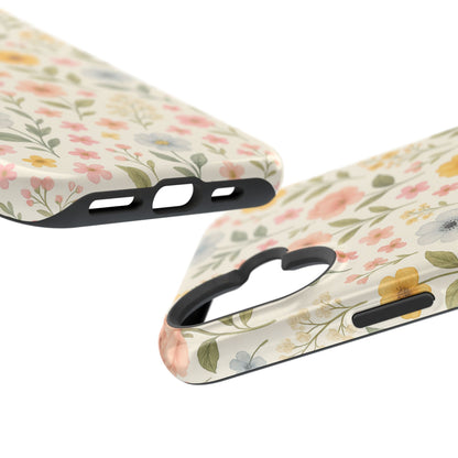 Floral Garden Impact iPhone Case with MagSafe compatibility  Shamo's