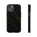 Black Marble Tough iPhone Case  Shamo's iPhone 15 / Glossy