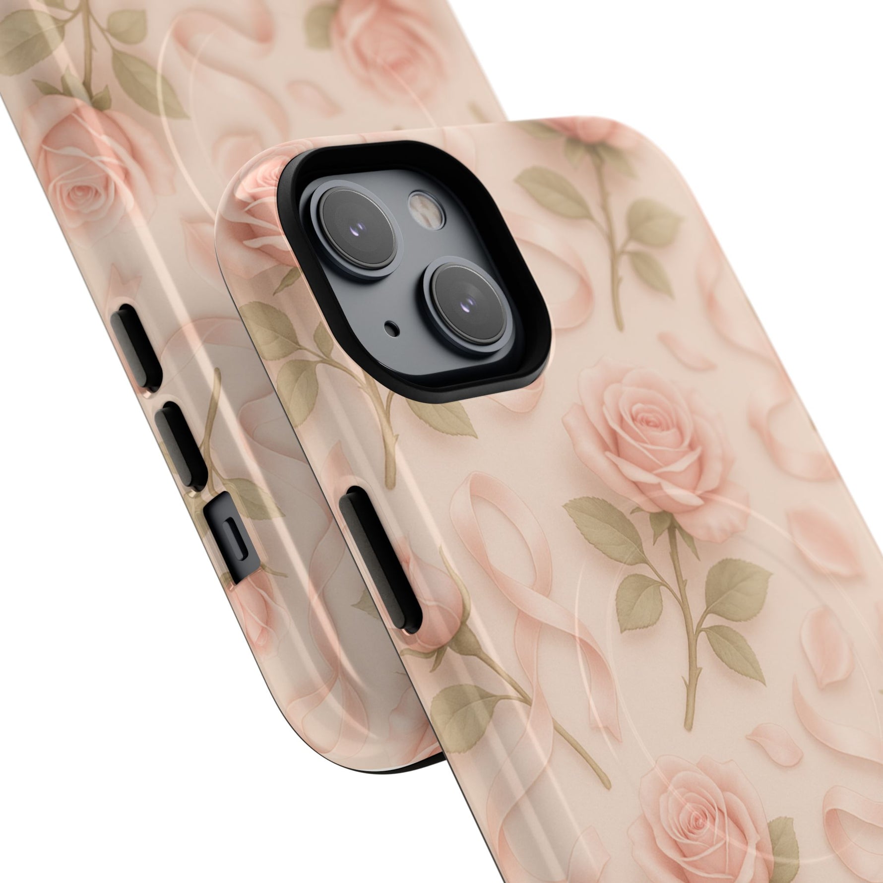 Blush Roses and Ribbons 3D iPhone Case | MagSafe - Shamo's