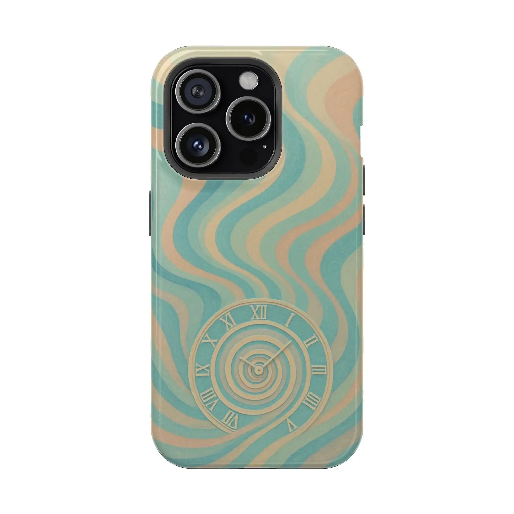 “Flow of Time” iPhone Case with MagSafe Compatibility  Shamo's iPhone 15 Pro / Glossy