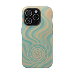 “Flow of Time” iPhone Case with MagSafe Compatibility  Shamo's iPhone 15 Pro / Glossy