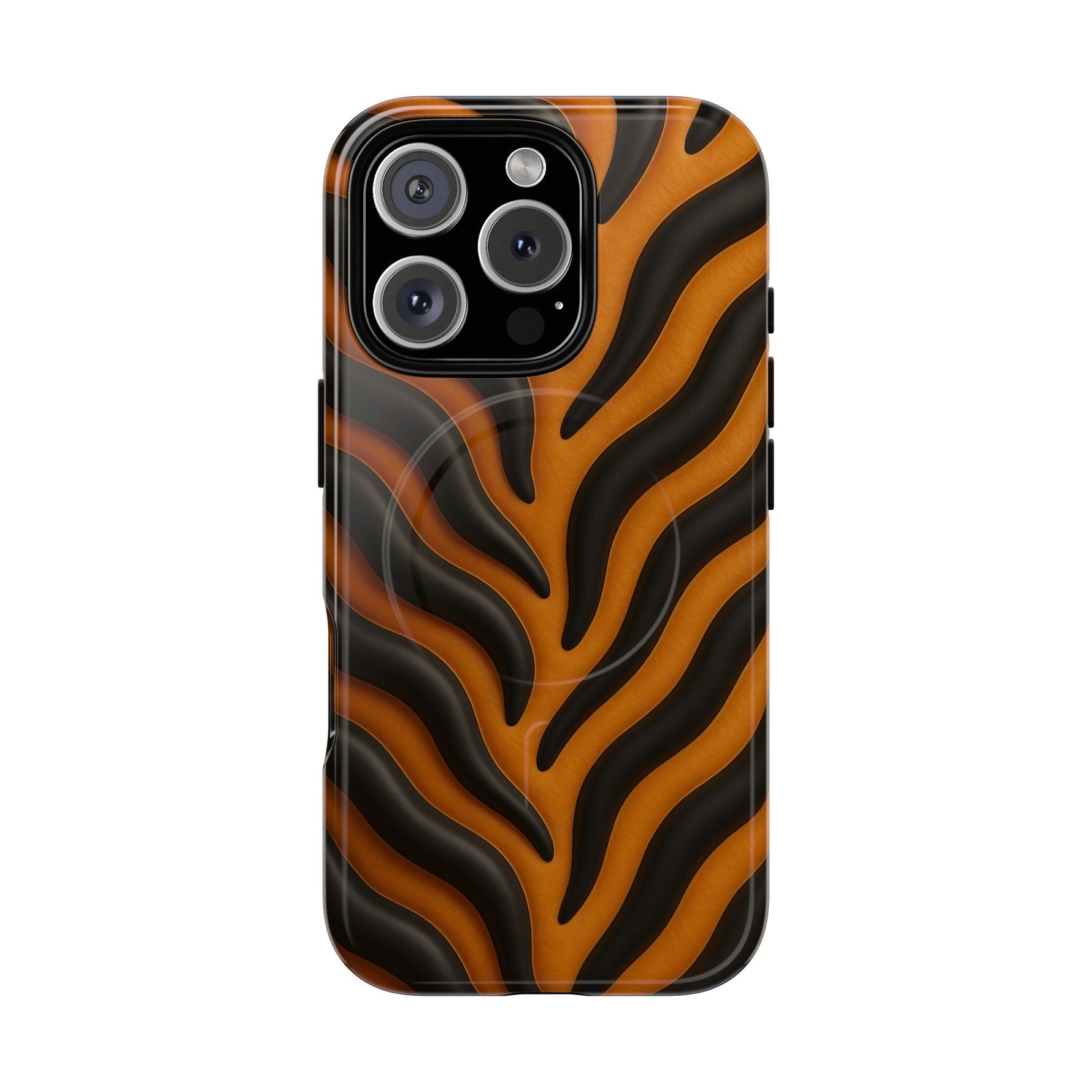 Fierce Tiger Striped iPhone Case - Works with MagSafe - Shamo's