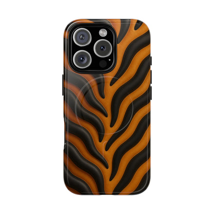 Fierce Tiger Striped iPhone Case - Works with MagSafe