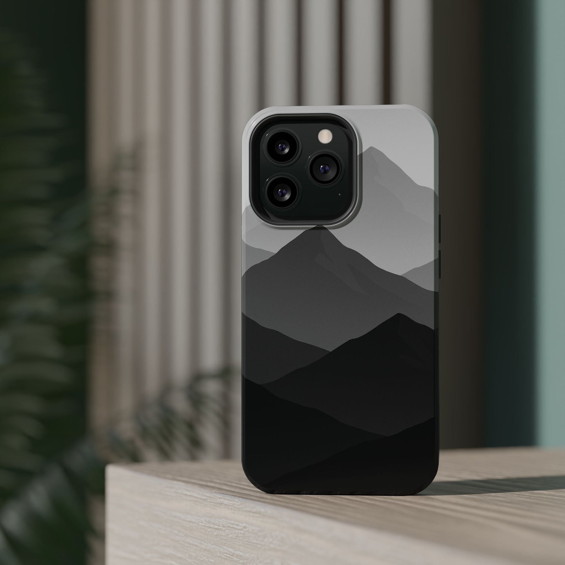 Monochrome Mountain Design iPhone Case | MagSafe  Shamo's