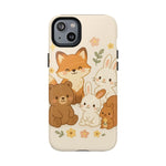 Forest Friends iPhone Case — Fox, Bear & Bunny Design. with MagSafe - Shamo's