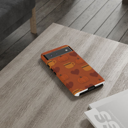 Fall Pumpkin & Coffee iPhone Case
