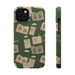 Botanical Journal Pattern iPhone Case | MagSafe Compatible Impact-Resistant Protective Cover