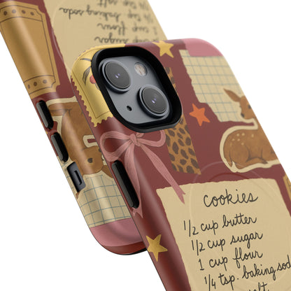 Holiday Receipt Stamps iPhone Case with MagSafe Compatibility