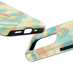 Ocean Wave Tough Phone Case — Pastel Retro Surf Pattern  Shamo's
