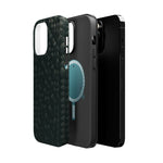 Dark Carbon Fiber Texture Magnetic Impact-Resistant iPhone Case | MagSafe compatible  Shamo's