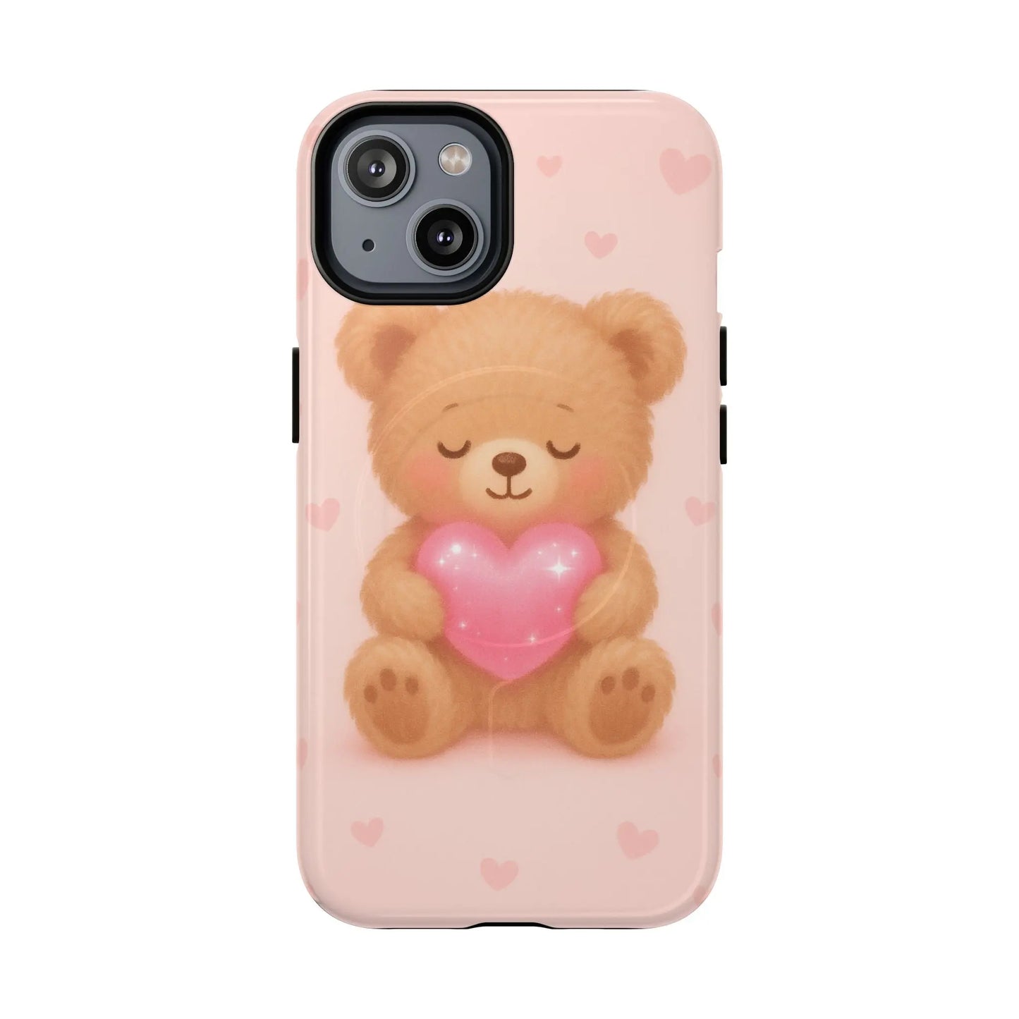 Heart Hug Teddy Bear iPhone Case – with MagSafe - Shamo's