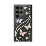 Butterfly Pearl Impact-Resistant Clear iPhone Case - Shamo's
