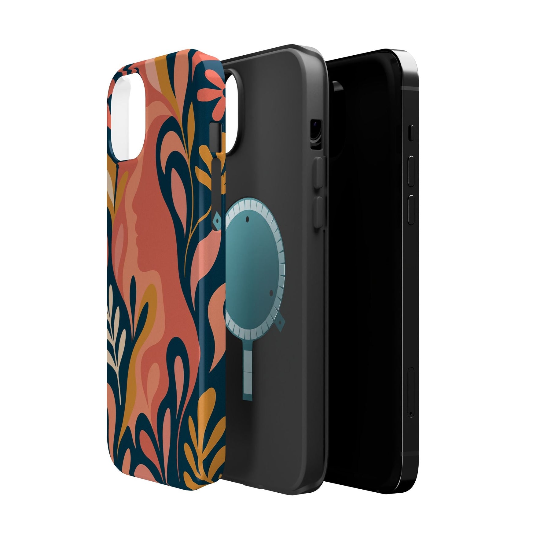 Floral Feminine Abstract MagSafe Impact-Resistant iPhone Case  Shamo's