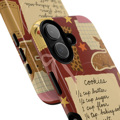 Holiday Receipt Stamps iPhone Case with MagSafe Compatibility