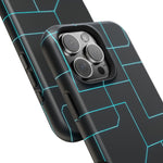 Neon Grid Magnetic Impact-Resistant iPhone Case | MagSafe compatible  Shamo's
