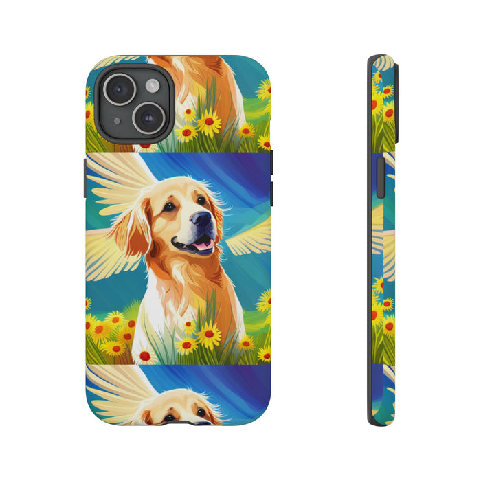 Tough Cases Golden Retriever with Wings Phone case