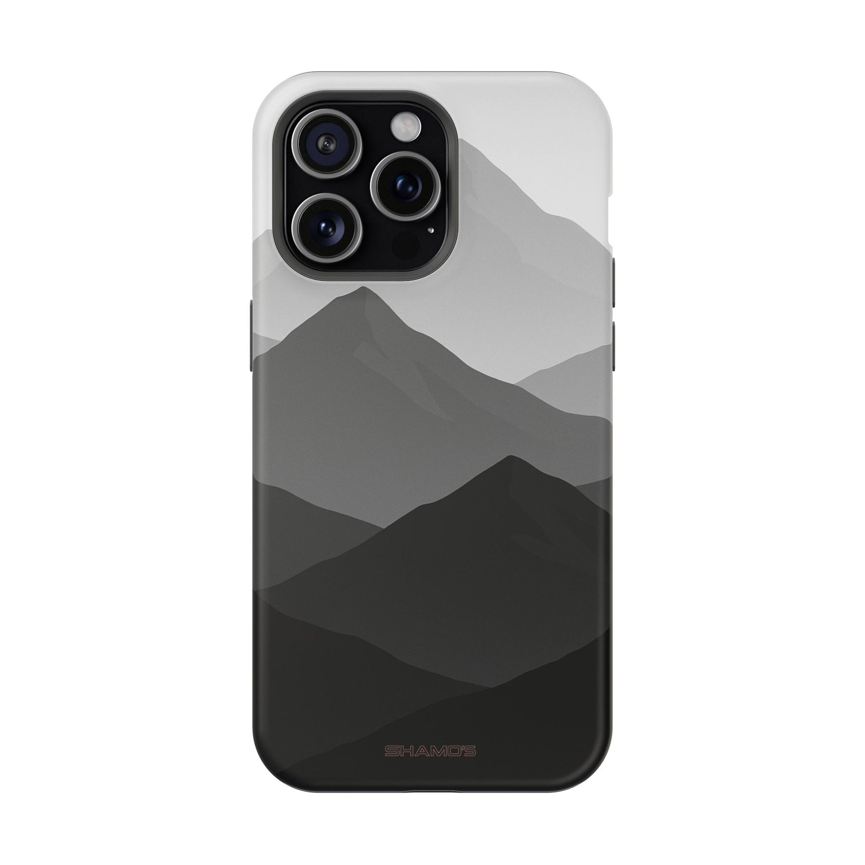 Monochrome Mountain Design iPhone Case | MagSafe