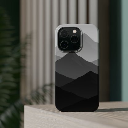 Monochrome Mountain Design iPhone Case | MagSafe  Shamo's