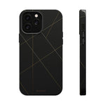 Funda para iPhone con diseño geométrico negro | MagSafe
