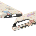 Cute Pastel Bear Impact Phone Case | Heart & Star Kawaii Pattern  Shamo's
