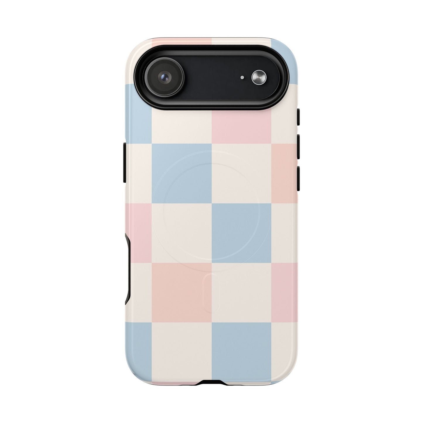 Pastel Checkerboard Pattern iPhone Cases - MagSafe