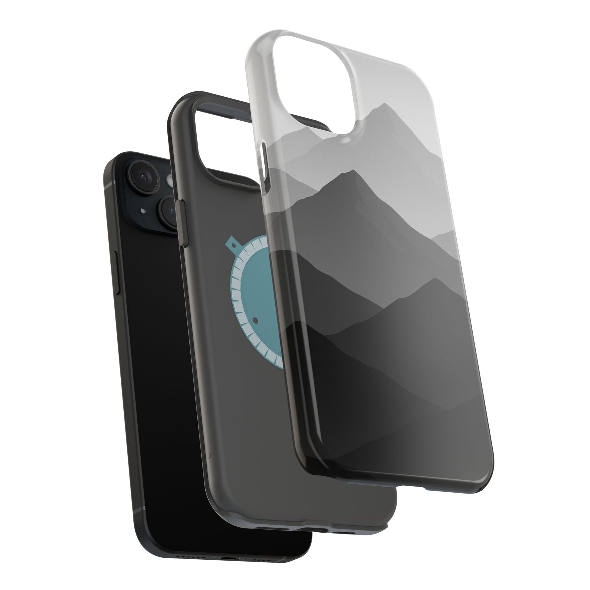 Monochrome Mountain Design iPhone Case | MagSafe  Shamo's