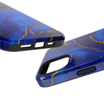Blue Gold Marble Phone Case  Shamo's