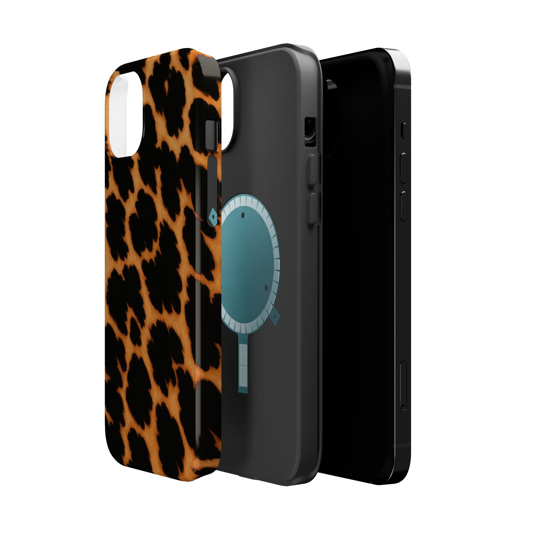 Leopard Print Impact-Resistant iPhone Case with MagSafe Compatibility  Shamo's