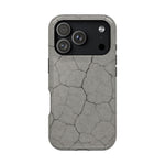 Cracked Concrete Texture iPhone Case with MagSafe compatibility