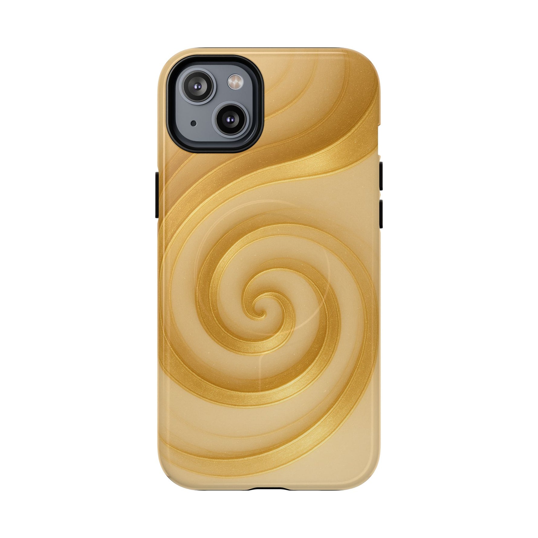 Luxury Series Swirl Gold iPhone Case compatible with MagSafe - Shamo's