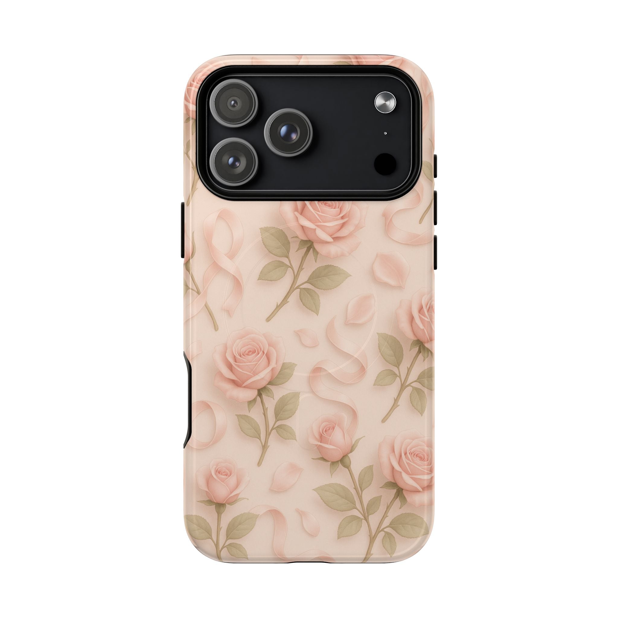 Blush Roses and Ribbons 3D iPhone Case | MagSafe - Shamo's