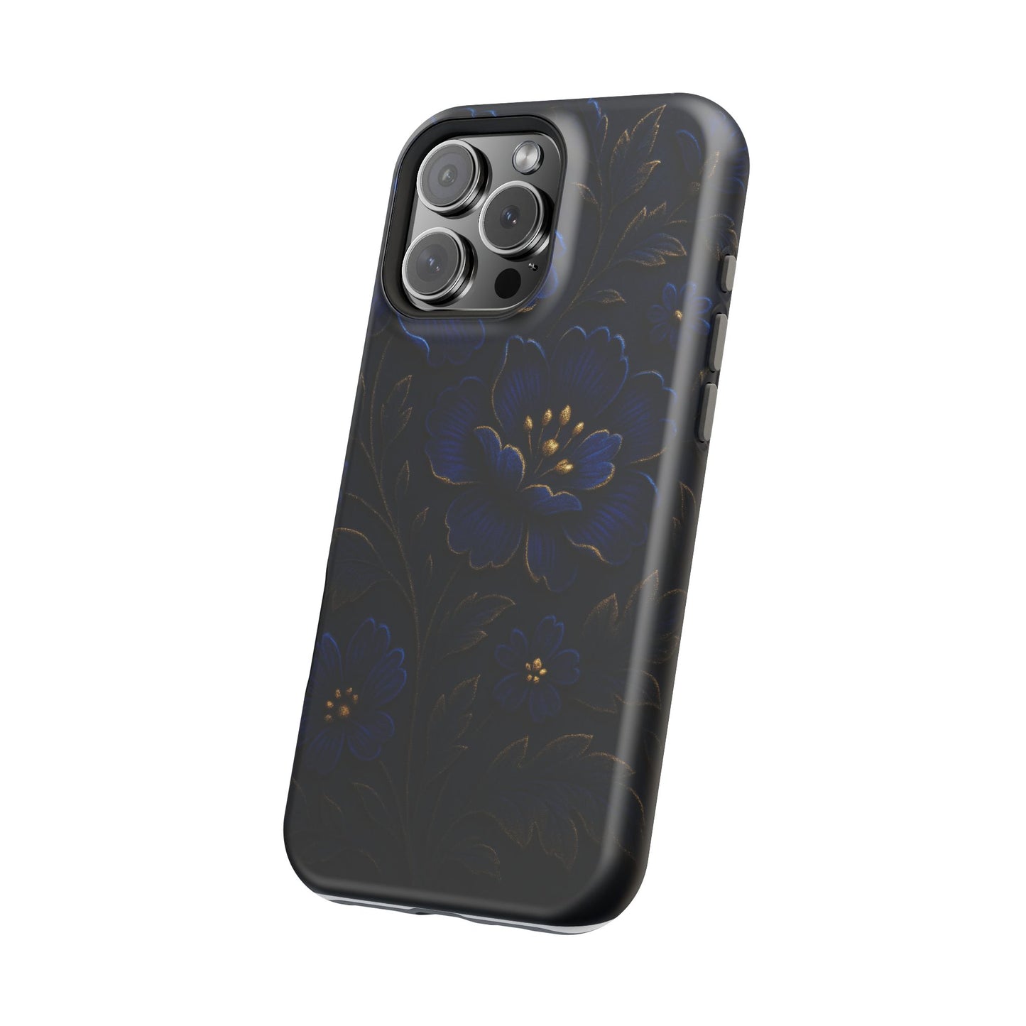 3D Velvet Night Flower iPhone Case | MagSafe