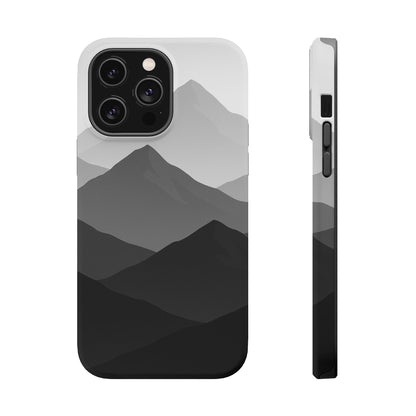 Monochrome Mountain Design iPhone Case | MagSafe  Shamo's iPhone 14 Pro Max / Matte