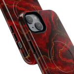 Red Marble iPhone Case with MagSafe  Shamo's