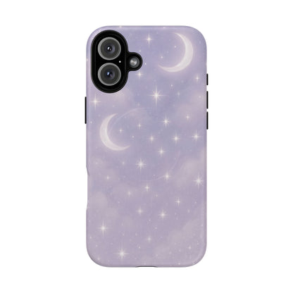 Celestial Lavender iPhone Case — Moon & Stars MagSafe Compatible - Shamo's