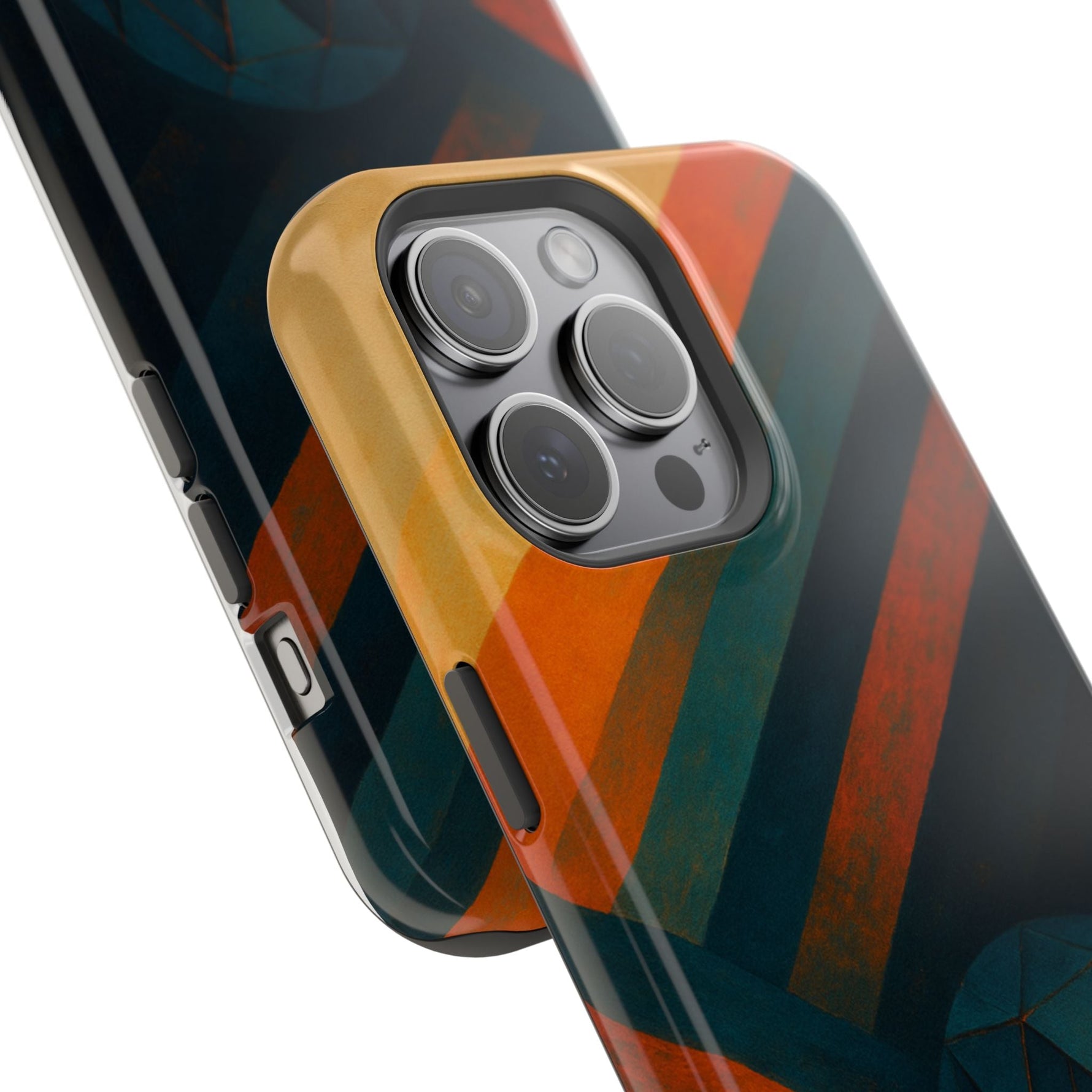 “Geometry of Becoming” Abstract iPhone MagSafe Case — Magnetic Impact-Resistant  Shamo's