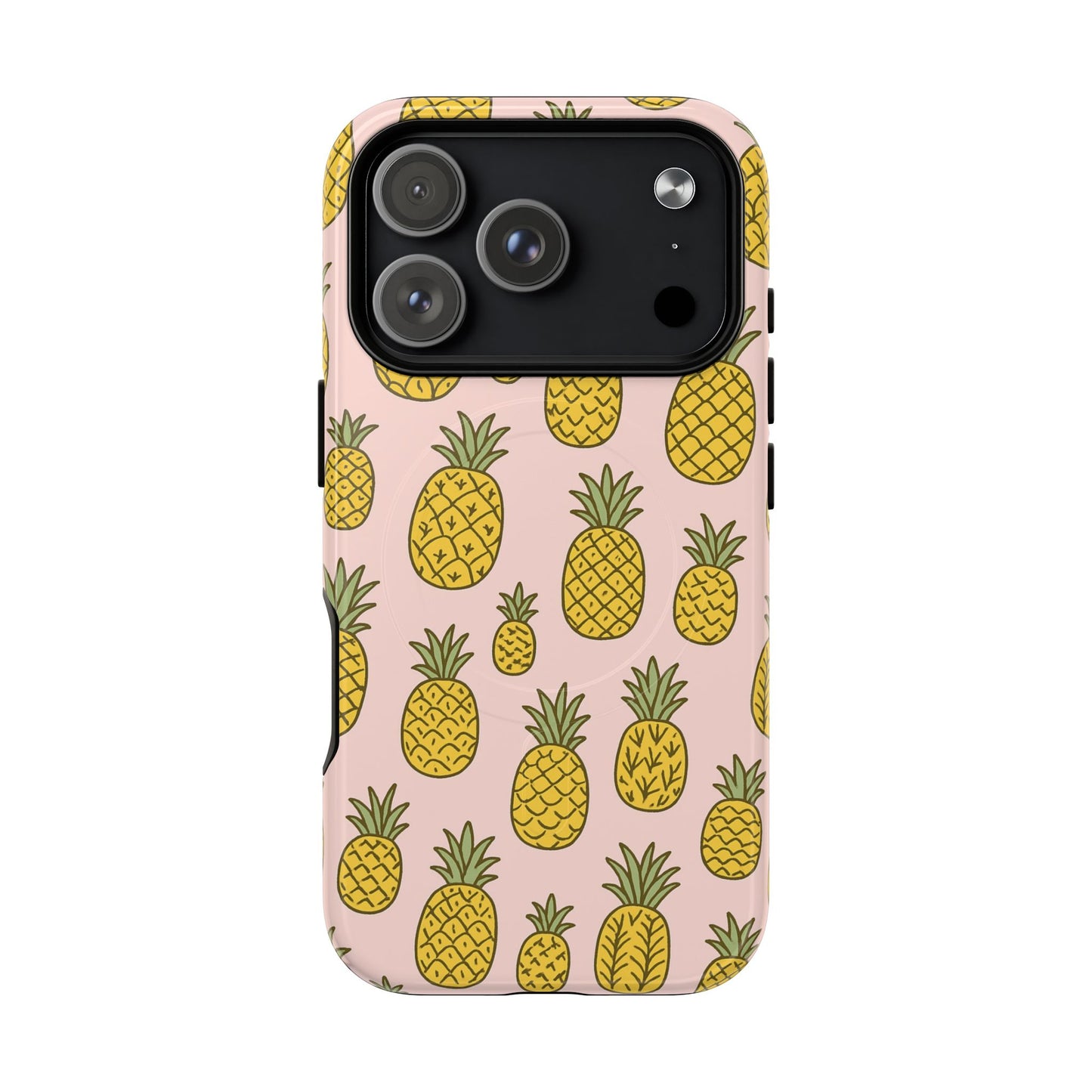 Pineapple Pattern Fruit Case for iPhone | MagSafe Compatible