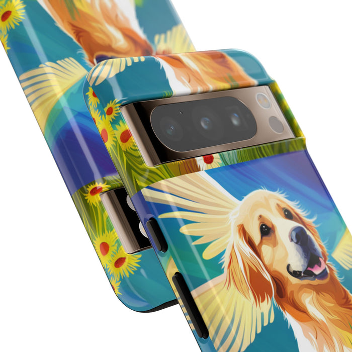 Tough Cases Golden Retriever with Wings Phone case