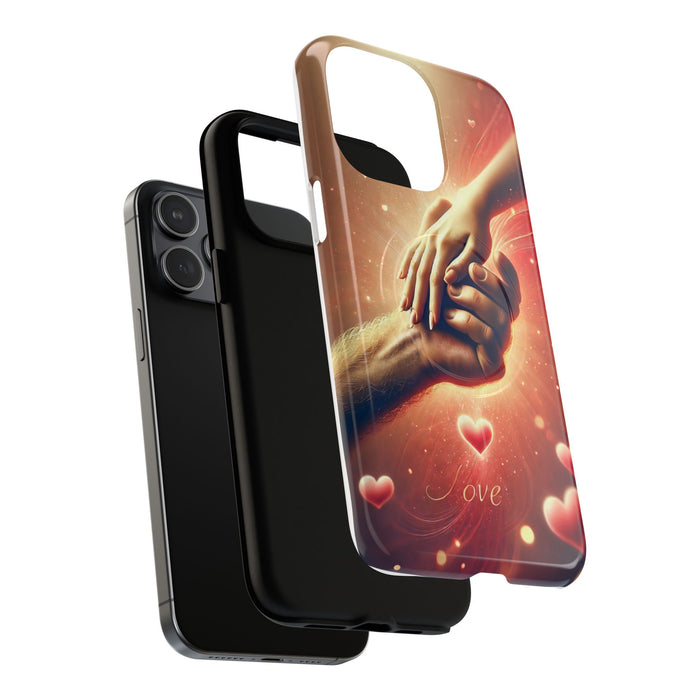 Magnetic Phone Case - Hands in Love Design - Compatible with MagSafe