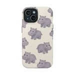 Cute Tiny Hippo Magnetic Impact-Resistant Phone Case