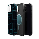 Neon Grid Magnetic Impact-Resistant iPhone Case | MagSafe compatible  Shamo's