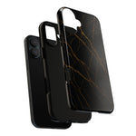 Black Marble Tough iPhone Case  Shamo's